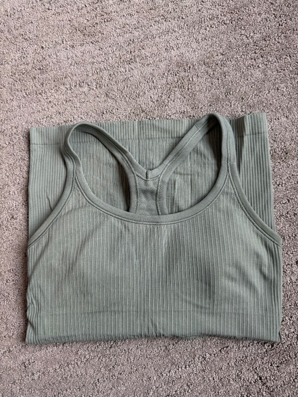 lululemon green ebb to street tank